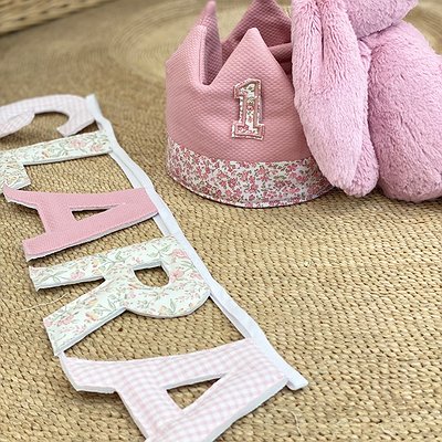 Guirnalda banderín nombre con letras