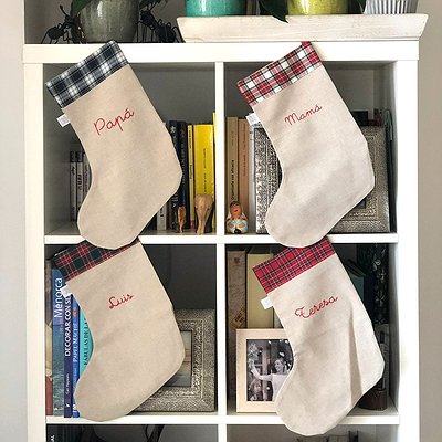 Calcetín de Navidad personalizado con nombre