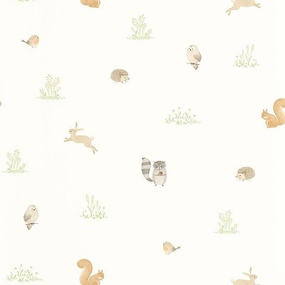Papel pintado para habitaciones "Animales del bosque"