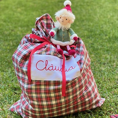 Saco de Navidad o Reyes Magos personalizado con nombre bordado