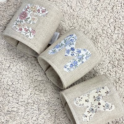 Servilletero personalizado con inicial