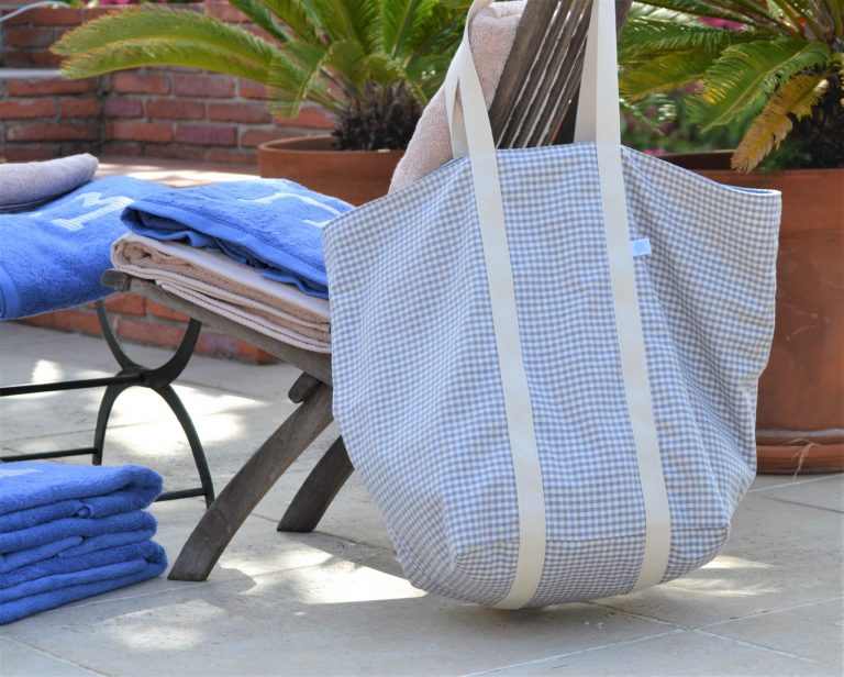 Bolsa XL playa personalizada en tela diseño exclusivo Cotó Blanc